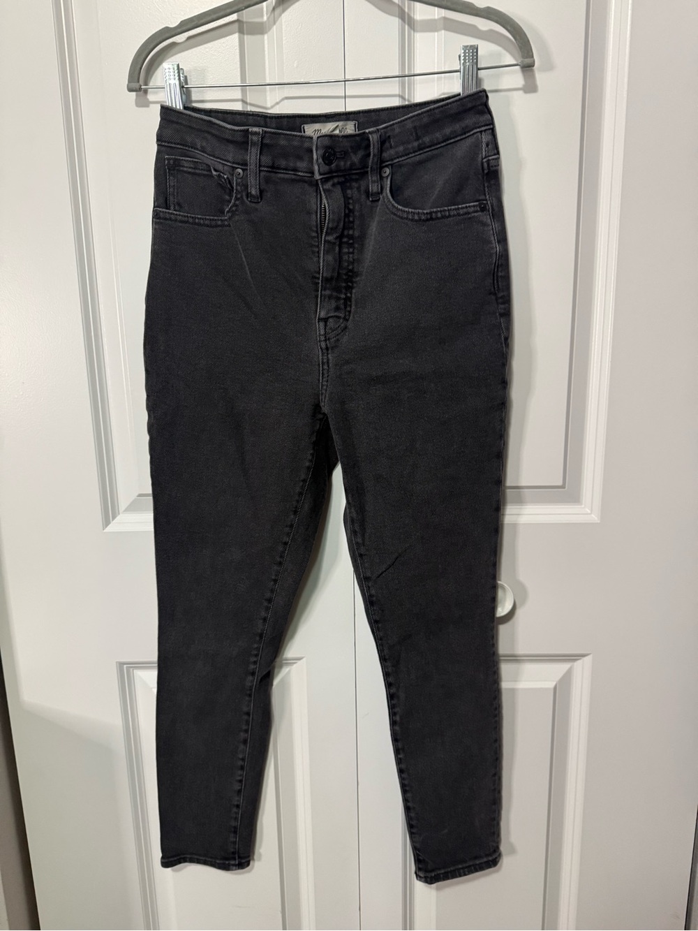 Madewell High-Rise Black Slim Jeans